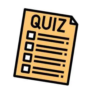 illustration of a quiz sheet