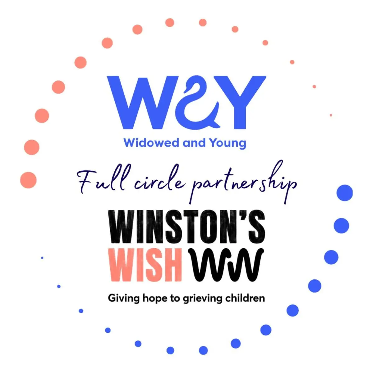 Full circle partnership between WAY and Winston's Wish logo