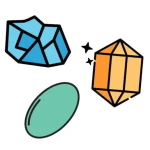 Illustrations of three different stones - Winston's Wish