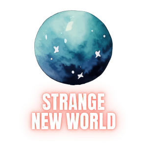 04 Strange New World Strange New World icon featuring a blue planet