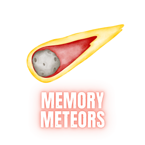 09 Memory Meteors Memory Meteors icon featuring a shoot meteor