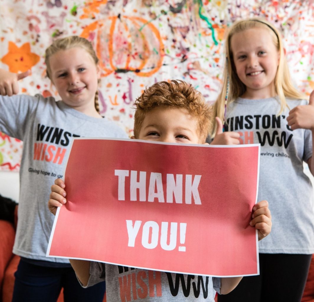 Thank you - Winston's Wish Thank you - Winston's Wish