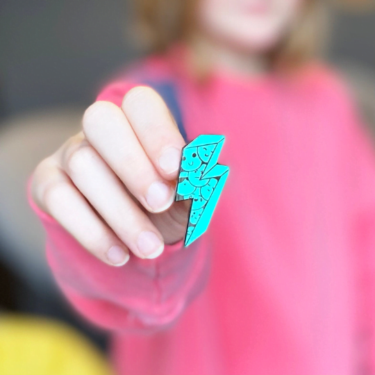 Pin badge for Winston's Wish