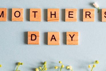 Mother's Day image with scrabble block text