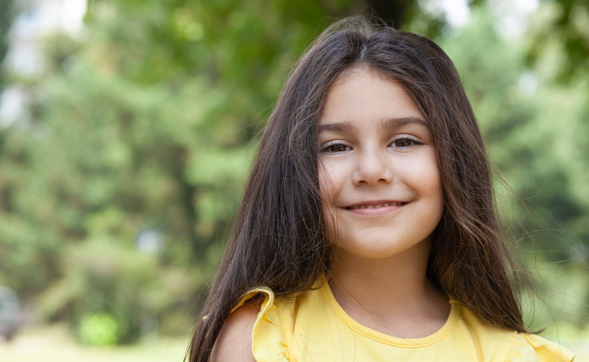 Young child smiling